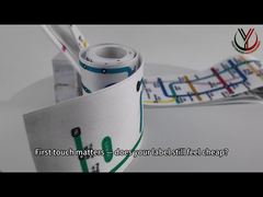 Miếng dán in lụa SGS ODM trên băng vải cotton 100% Oeko Tex Standard 100