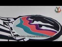 In logo silicone tùy chỉnh nhãn vải dệt cho quần áo