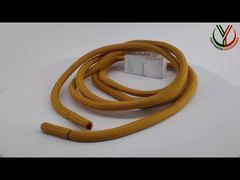 Dây rút tròn Polyester 5mm cho quần áo, đầu kim loại và vải