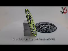 Cận cảnh: Nhãn quần áo chuyển nhiệt logo silicone tùy chỉnh in TPU