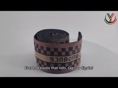 Xem Băng thun Jacquard Tái chế Hai mặt Tùy chỉnh 40mm Dùng cho Quần áo Demo