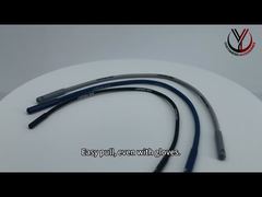 Một cái nhìn gần hơn: Xám Matte OEM Metal Buckle Elastic Drawstring Cord For Sweatpants