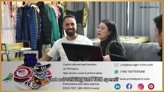 Mực in nhãn dệt tùy chỉnh cho hàng may mặc