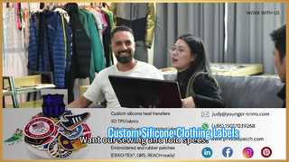 Nhãn Logo Silicone tùy chỉnh cho quần áo