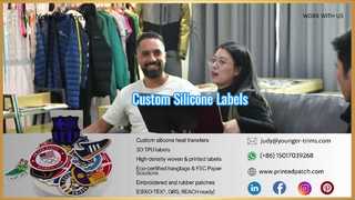 Nhãn vòng móc áo silicon tùy chỉnh cho quần áo