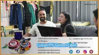 Nhãn TPU tùy chỉnh cho hàng may mặc