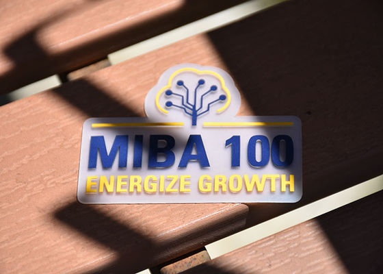 Nhãn in TPU dày 0,8mm trong suốt Logo silicone tùy chỉnh