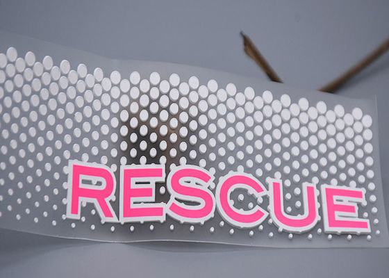 Màn hình chấm silicon trắng TPU rõ ràng Bản vá in Logo tùy chỉnh cho hàng may mặc