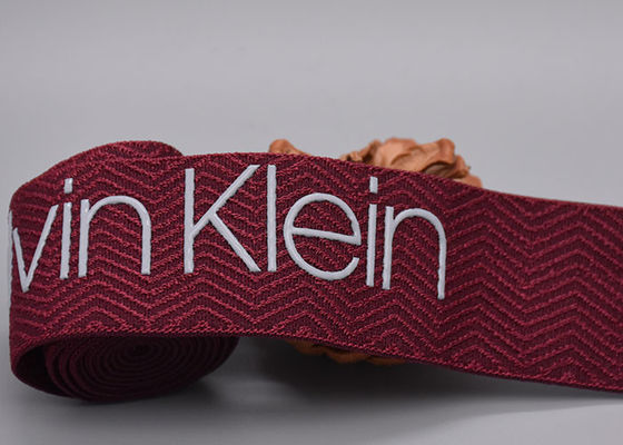 Dây thun may in 30mm có logo sáng bóng bằng silicon