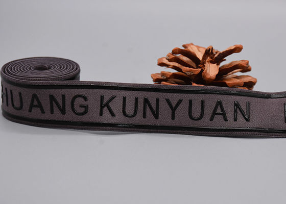 Quần áo sử dụng dây thun không trơn trượt với logo silicone sáng bóng được in tùy chỉnh