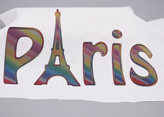 Nhãn quần áo truyền nhiệt phim chữ đầy màu sắc tùy chỉnh