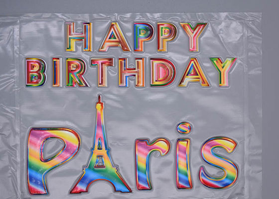 Debossed Phantom Color Logo Nhãn truyền nhiệt cho quần áo