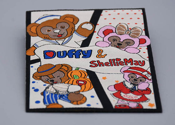 Bản vá logo thêu đáy nỉ tùy chỉnh cho hàng may mặc