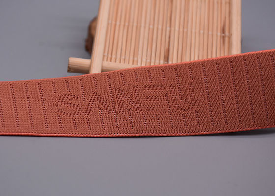 Đàn hồi Jacquard tái chế 25 mm với một mặt cho hàng may mặc