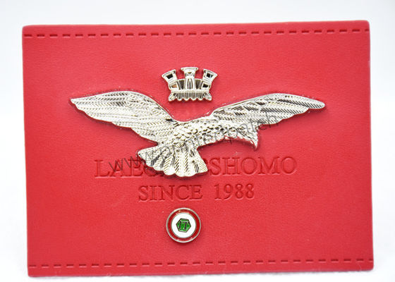 OEKO Stomped Leather Jean Patch Bản vá lỗi da 3D Eagle nổi